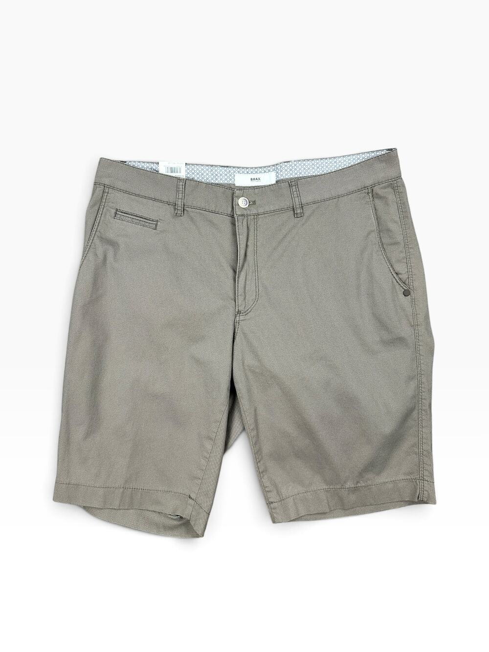 Brax Bari Tailored Stretch Bermuda Shorts Dark Khaki NWT — Size 36